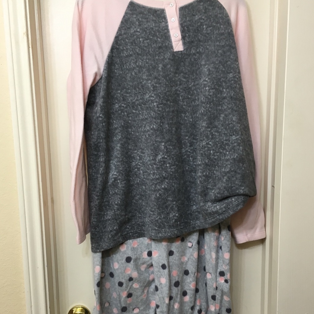 Fuzzy two piece pajama set